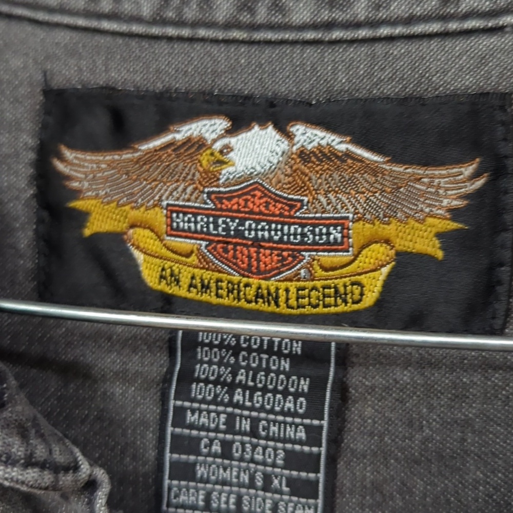 EUC Vintage Harley Davidson Button Shirt - Picture 3 of 6